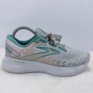 Brooks Glycerin 20 Oyster Latigo Bay Coral Womens Running Shoes Size 8.5
